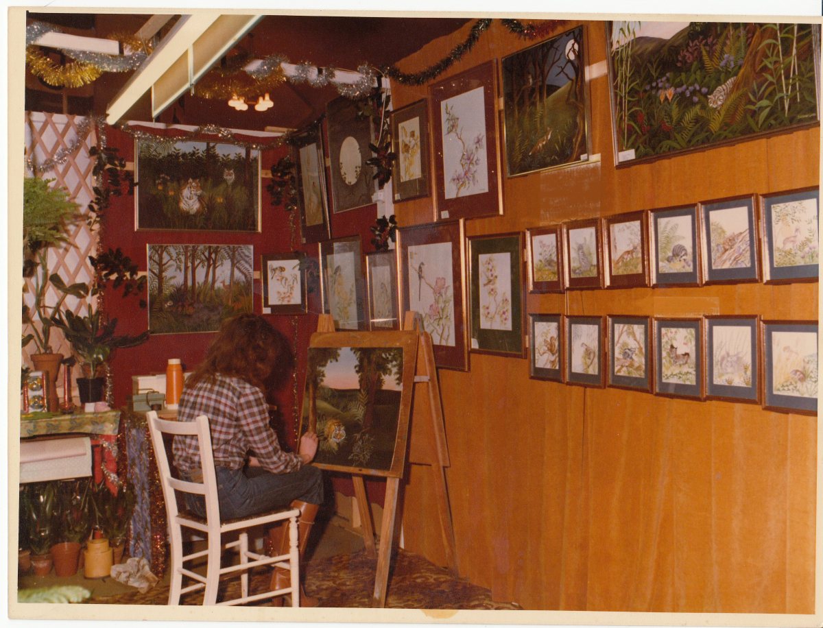 Working at an exhibition