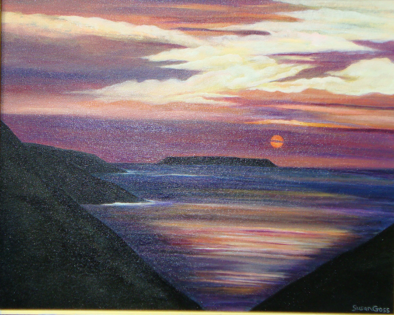 Sun Descending painting