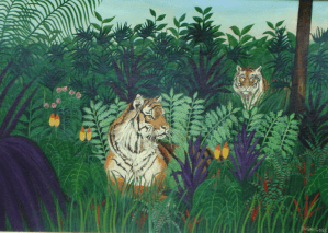 Tiger painting