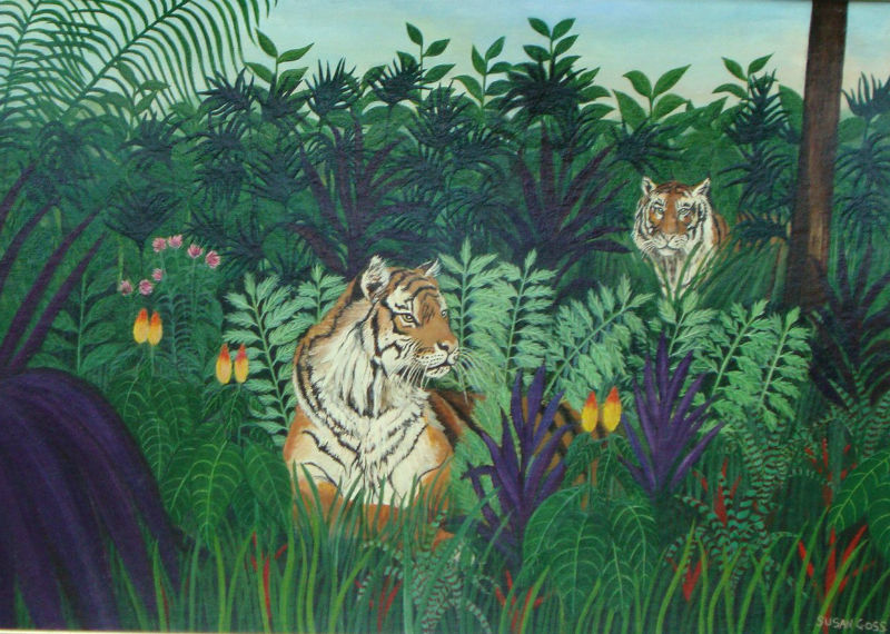 Tiger painting